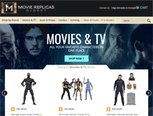 Tablet Screenshot of moviereplicasdirect.com